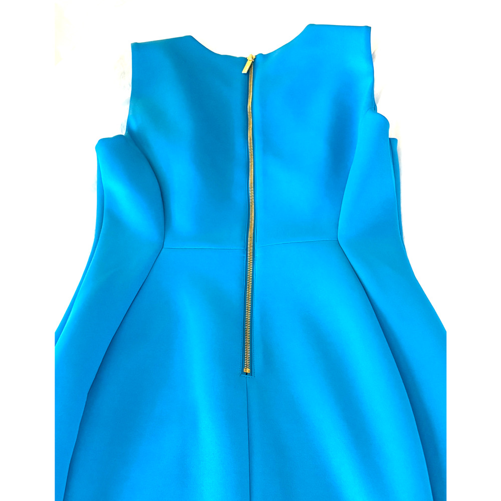 Calvin Klein Dress Womens Size 10 Blue Sleeveless Sheath Stretch Career Cocktail - Picture 6 of 10